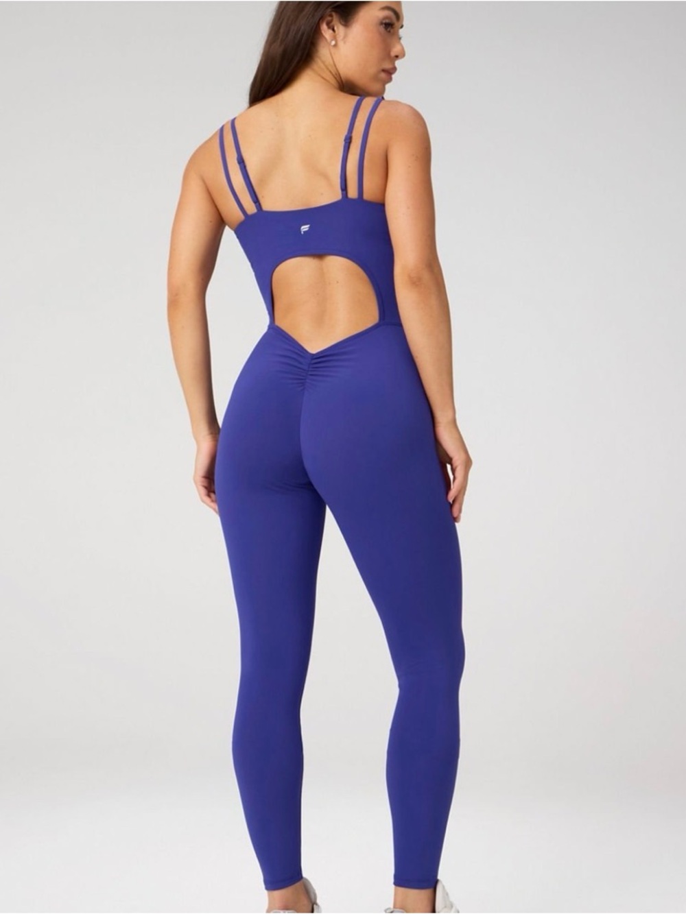 Fabletics Booty Scrunch PureLuxe V-Back Jumpsuit - Picture 2 of 3
